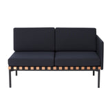 Grid 2 Seater Lounge Sofa: With Left Armrest