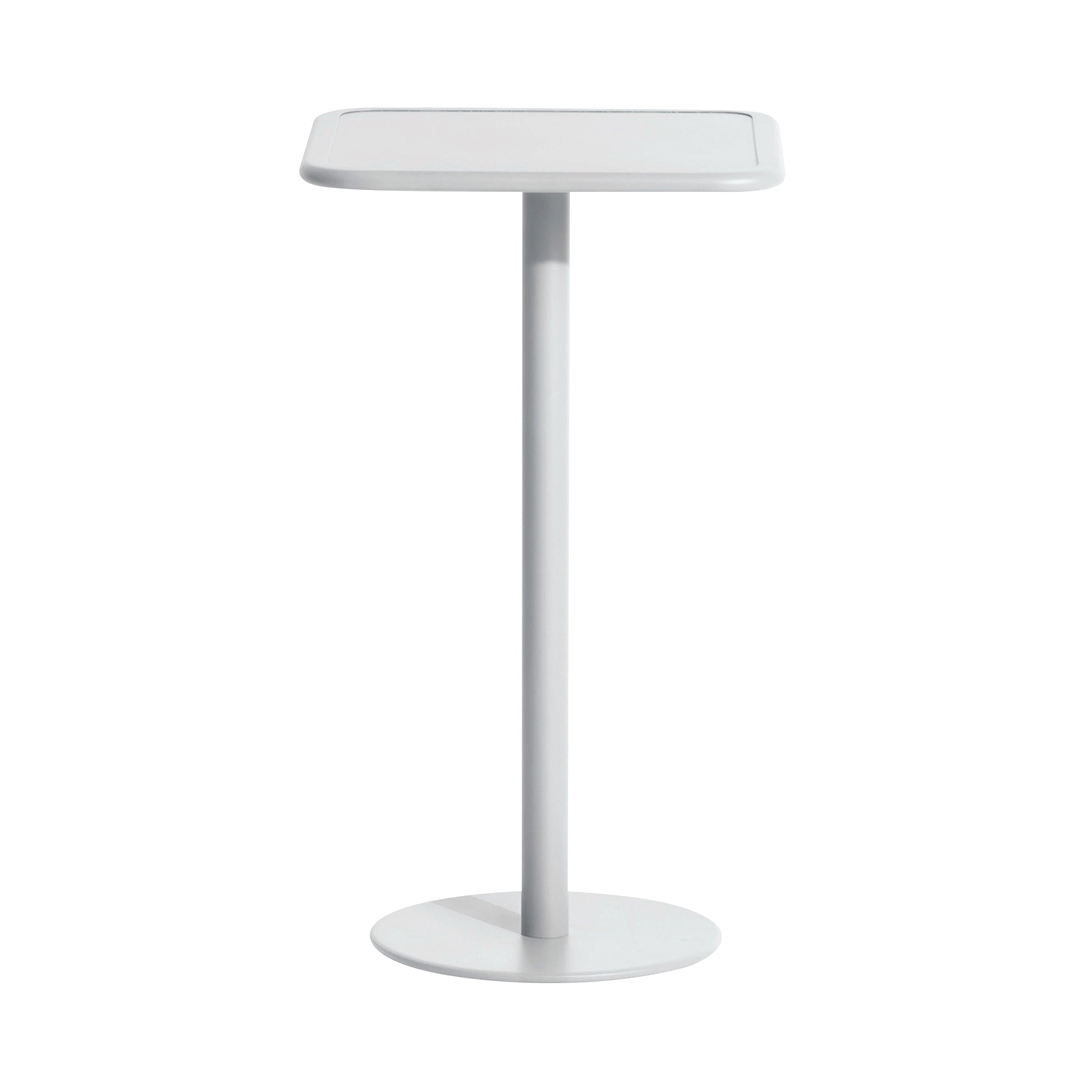 Week-End High Table: Square + Pearl Grey