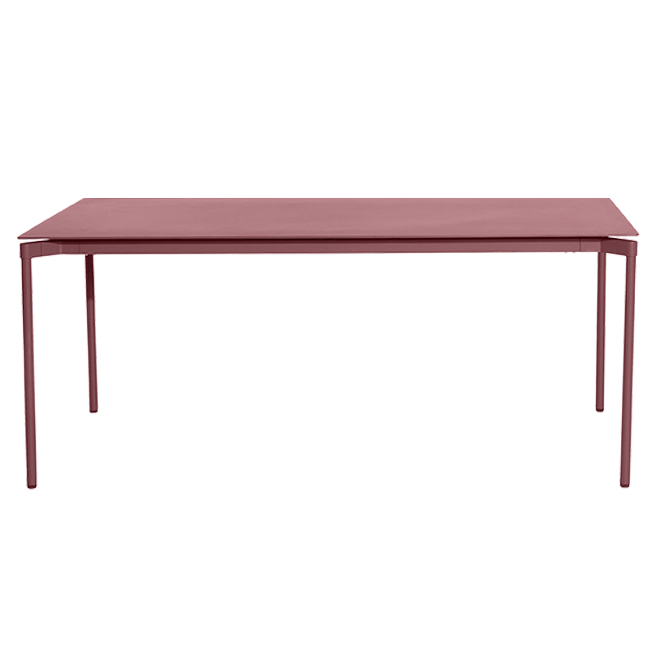 Fromme Outdoor Dining Table: Brown Red