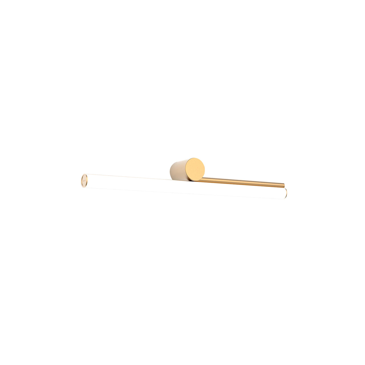 Ambrosia A Wall Light: Matt Gold + Right - 23.6