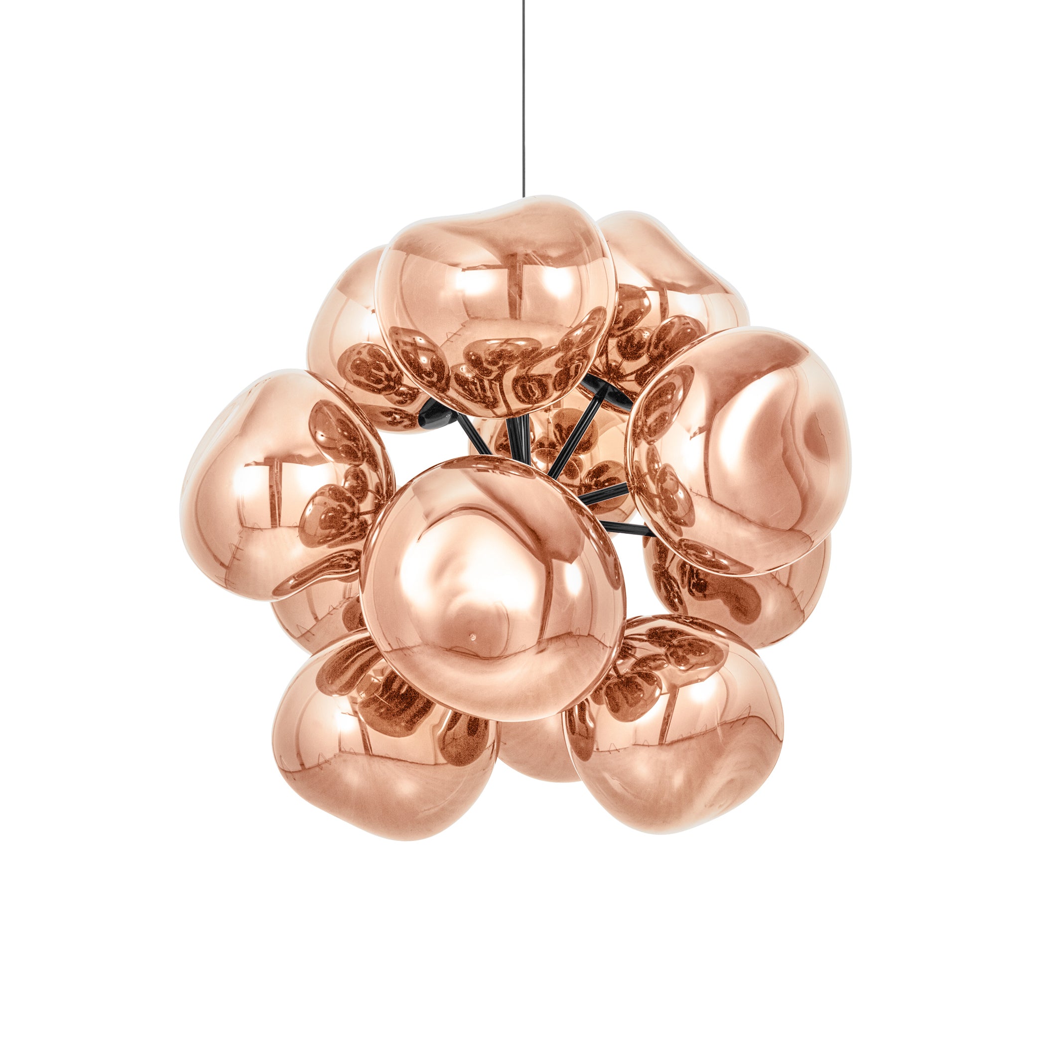 Melt Burst Chandelier: Copper