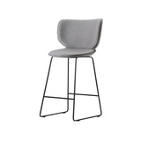 Hana Bar + Counter Stool: Upholstered + Counter + Black