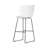 Hana Bar + Counter Stool: Set of 2 + Bar + Black + White