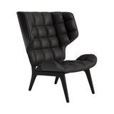 Mammoth Lounge Chair: Front Upholstered + Black Oak