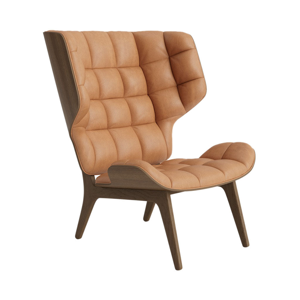 Mammoth Lounge Chair: Front Upholstered + Light Smoked Oak