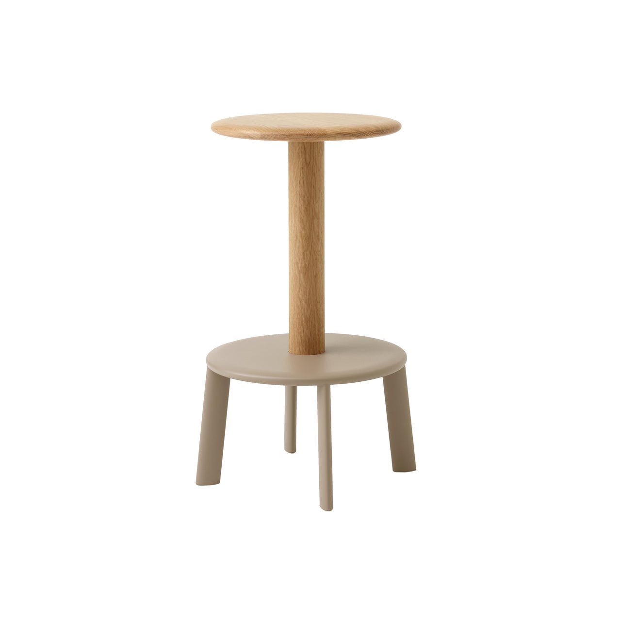 Massif Bar + Counter Stool: AV39 + AV40 + Counter(AV39) + Oak + Grey Beige