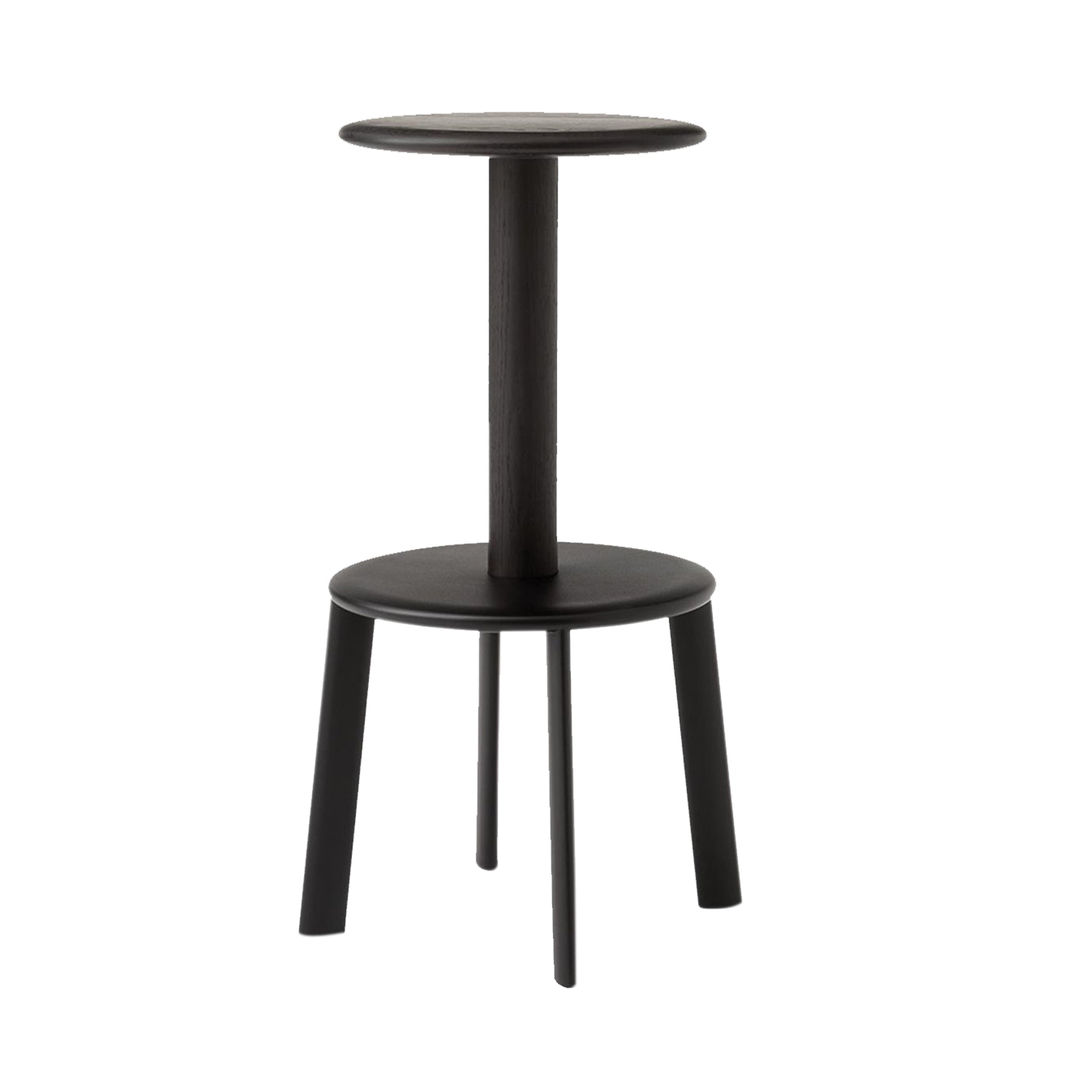 Massif Bar + Counter Stool: AV40 + AV39 + Bar(AV40) + Dark Stained Oak + Warm Black