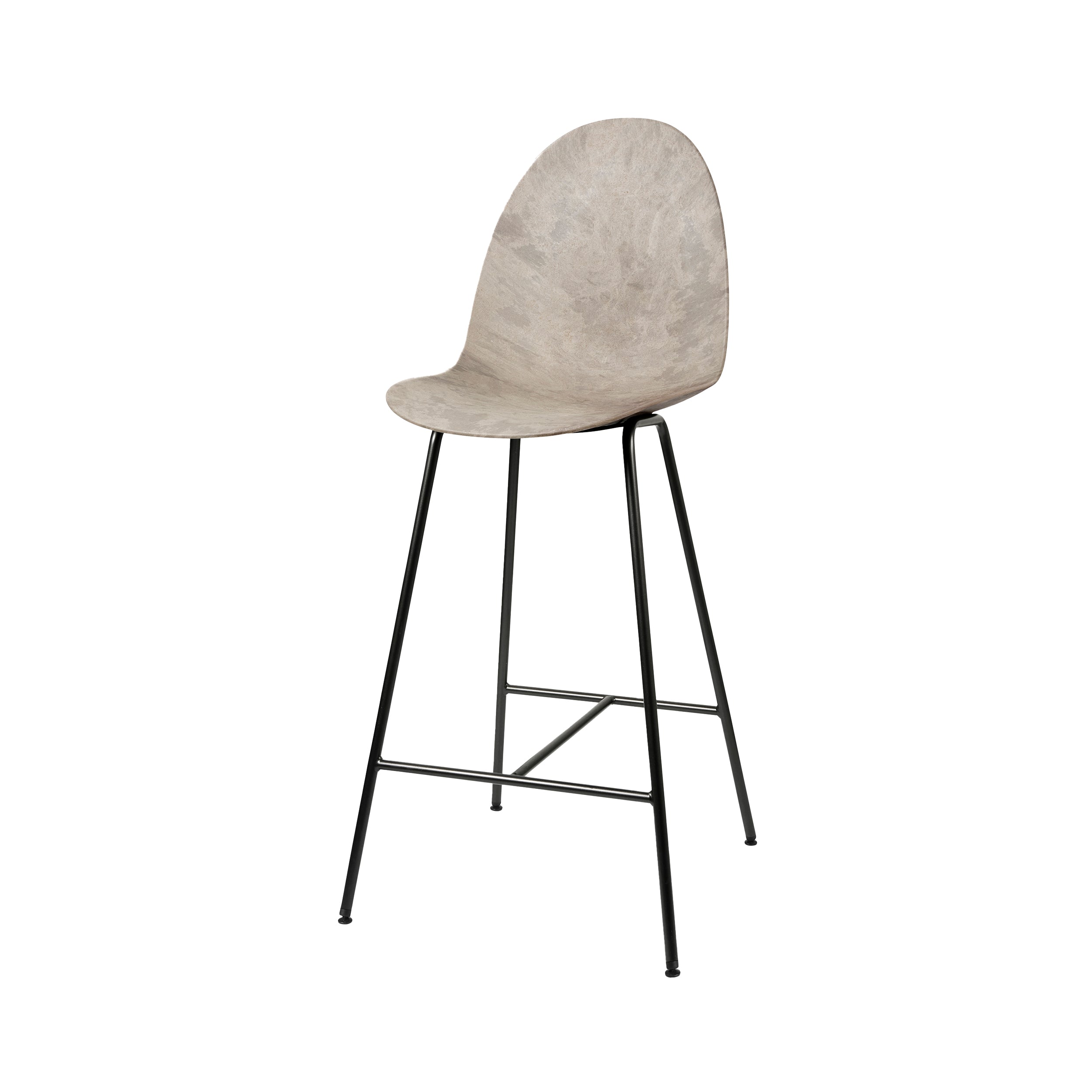 Eternity High Stool: Wood Waste Grey