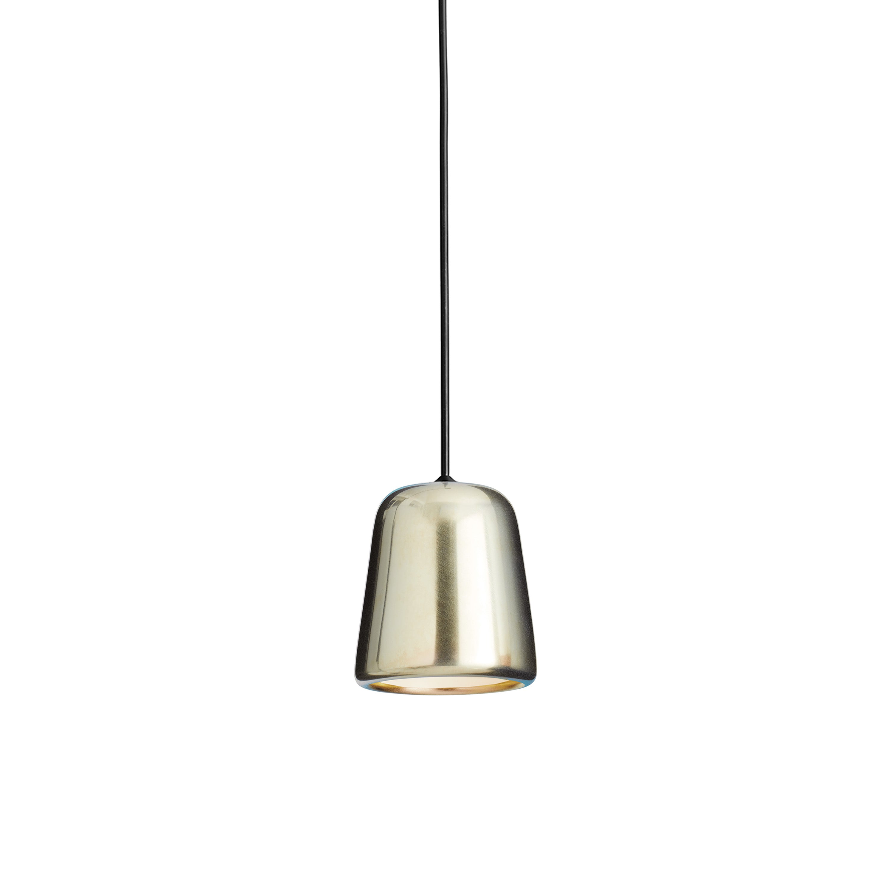 Material Pendant Light: Yellow Steel + Black