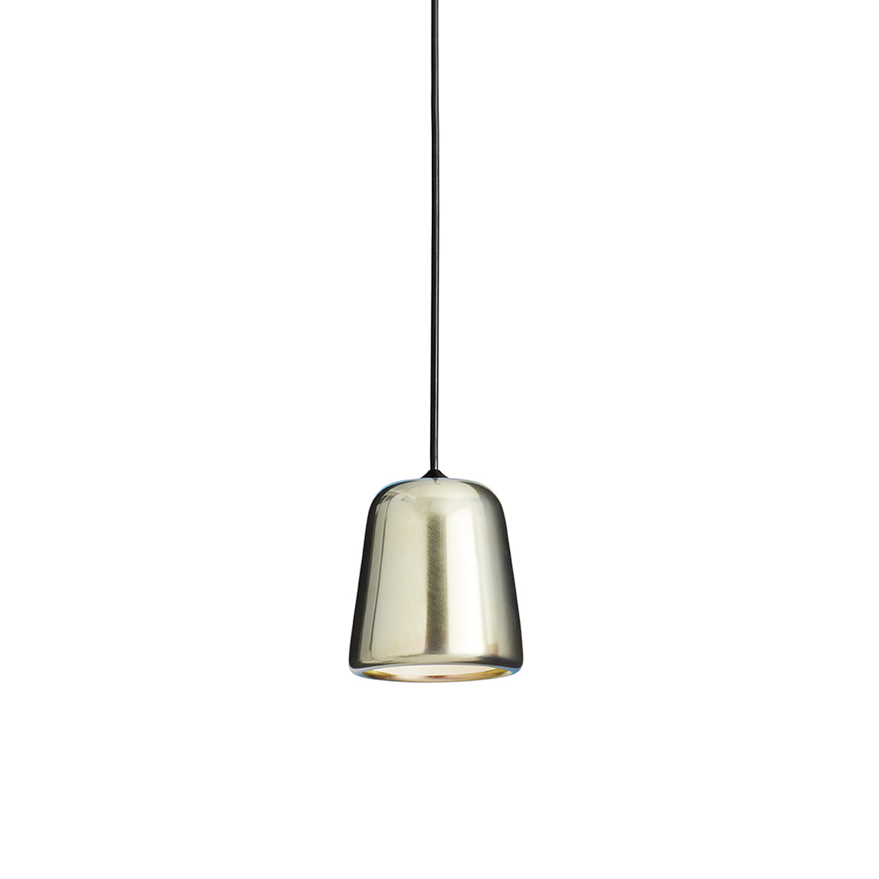 Material Pendant Light: Yellow Steel + Black