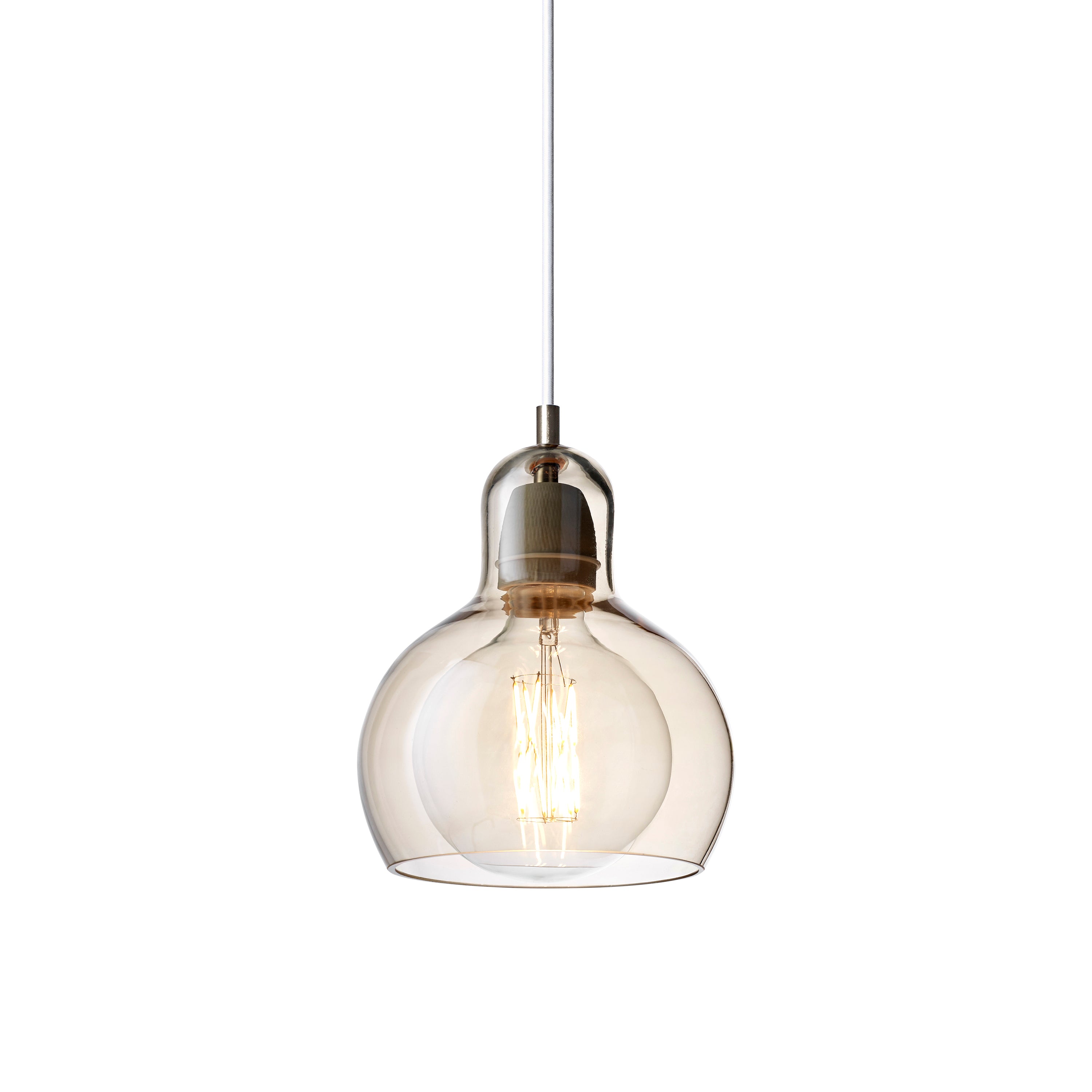 Mega Bulb SR2 Pendant Light: Gold + White