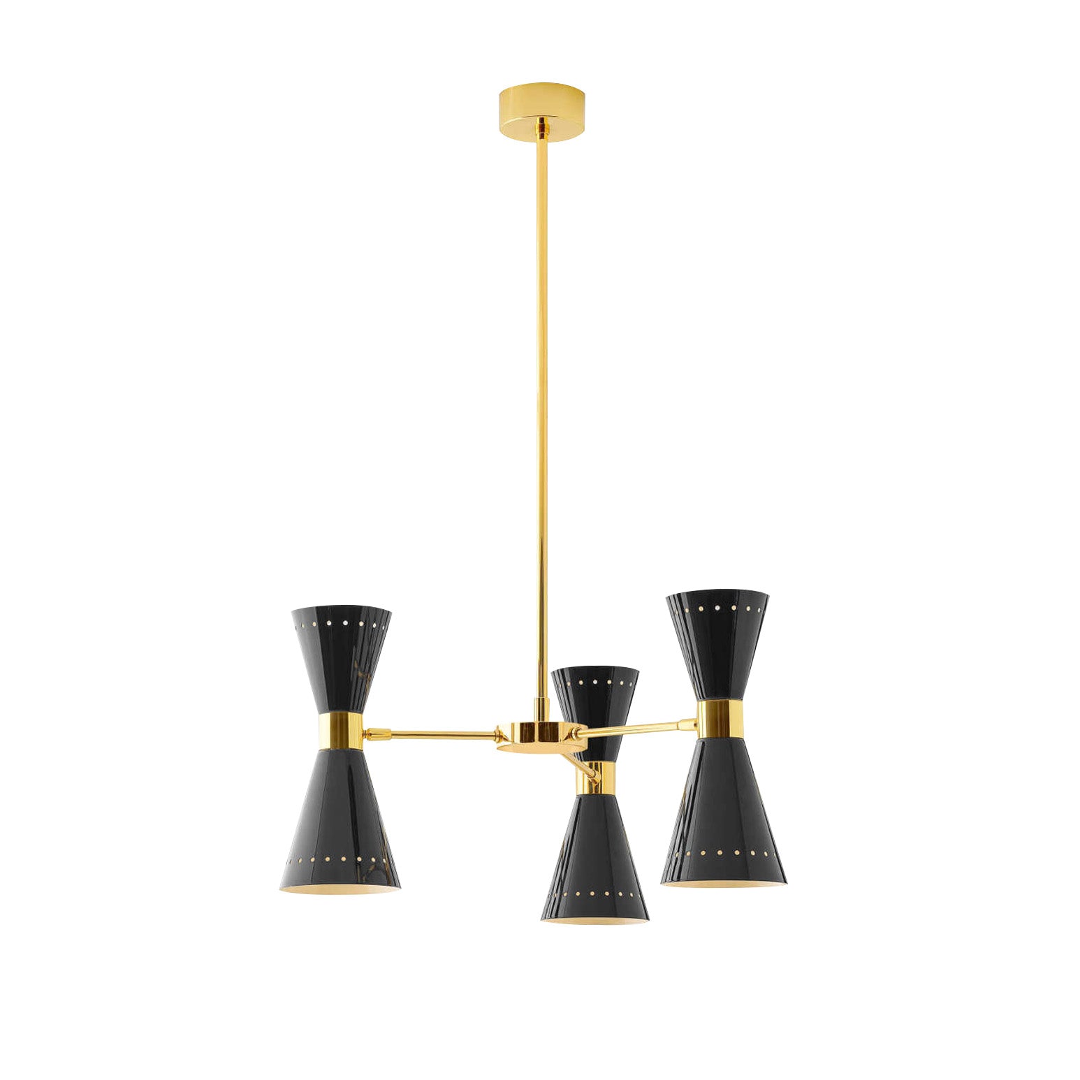 Megafono Suspension Lamp: 3 + Black