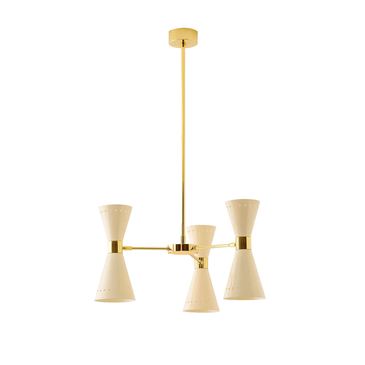 Megafono Suspension Lamp: 3 + White