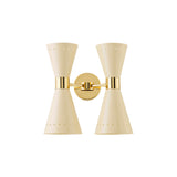 Megafono Wall Sconce: Double + Ivory