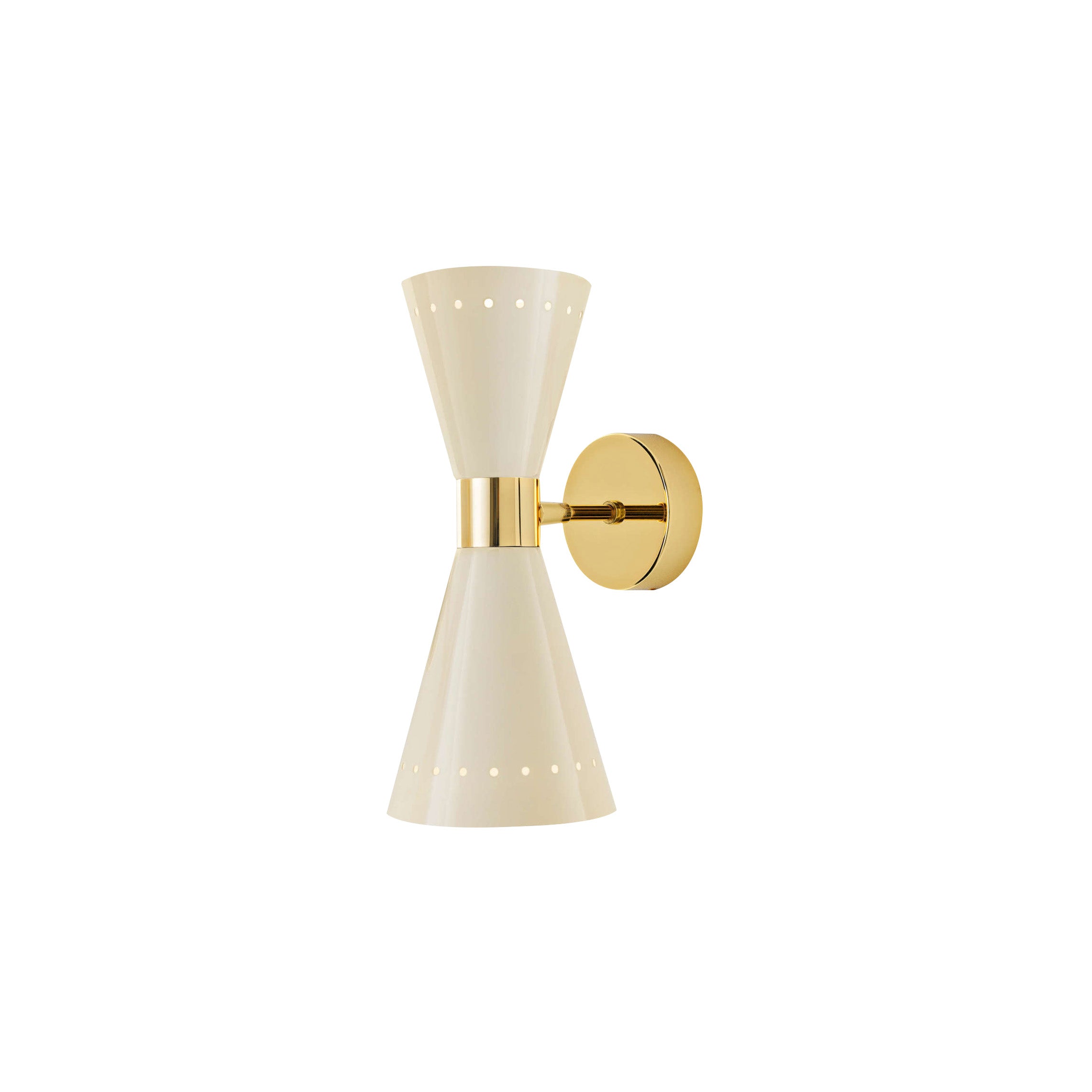 Megafono Wall Sconce: Single + Ivory