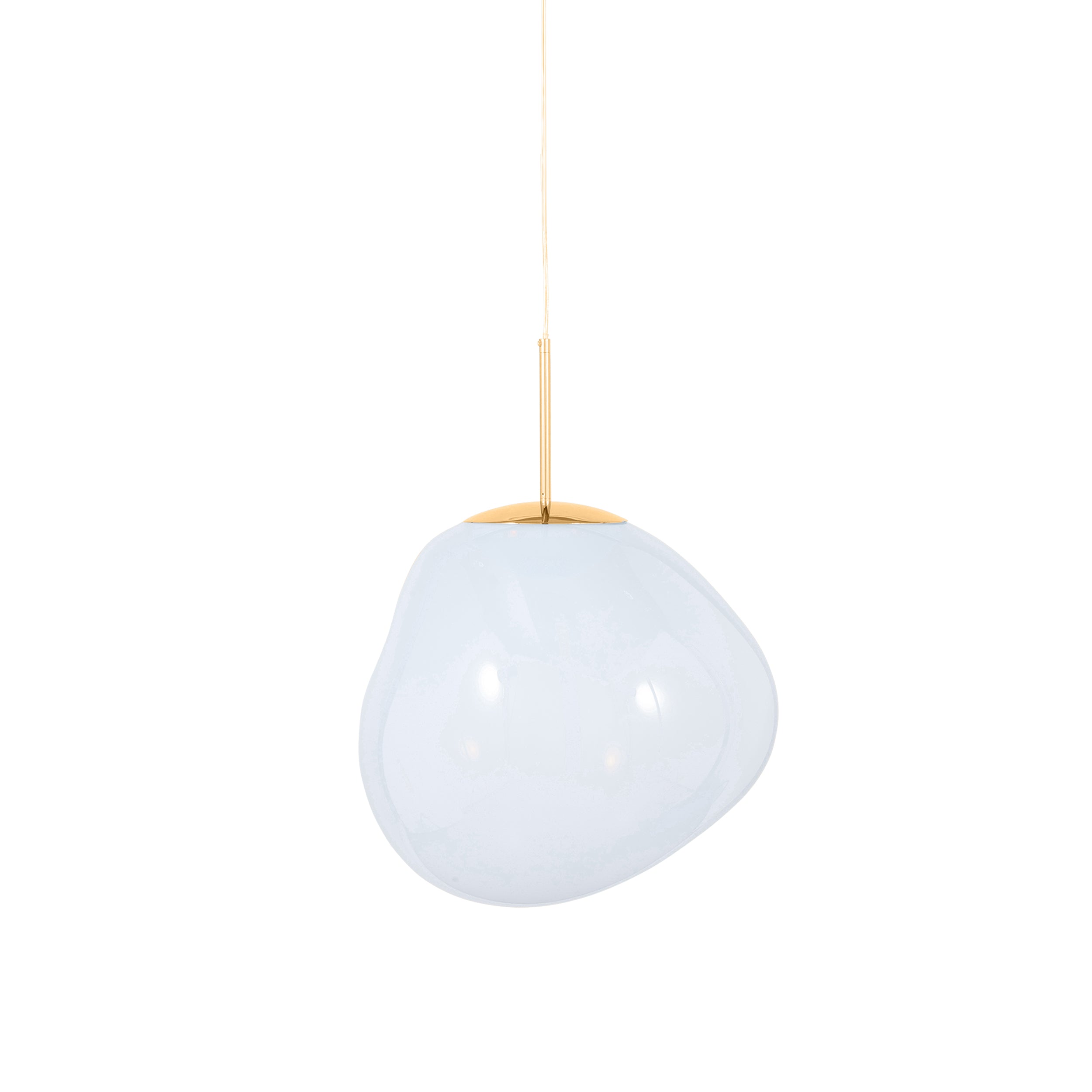 Melt Pendant Light: Regular + Opal + Gold