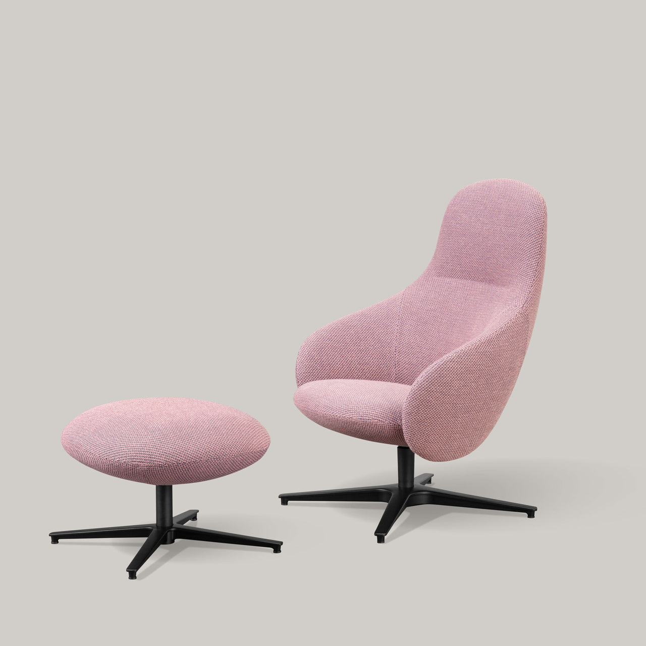 Nebula Lounge Chair: Swivel Base