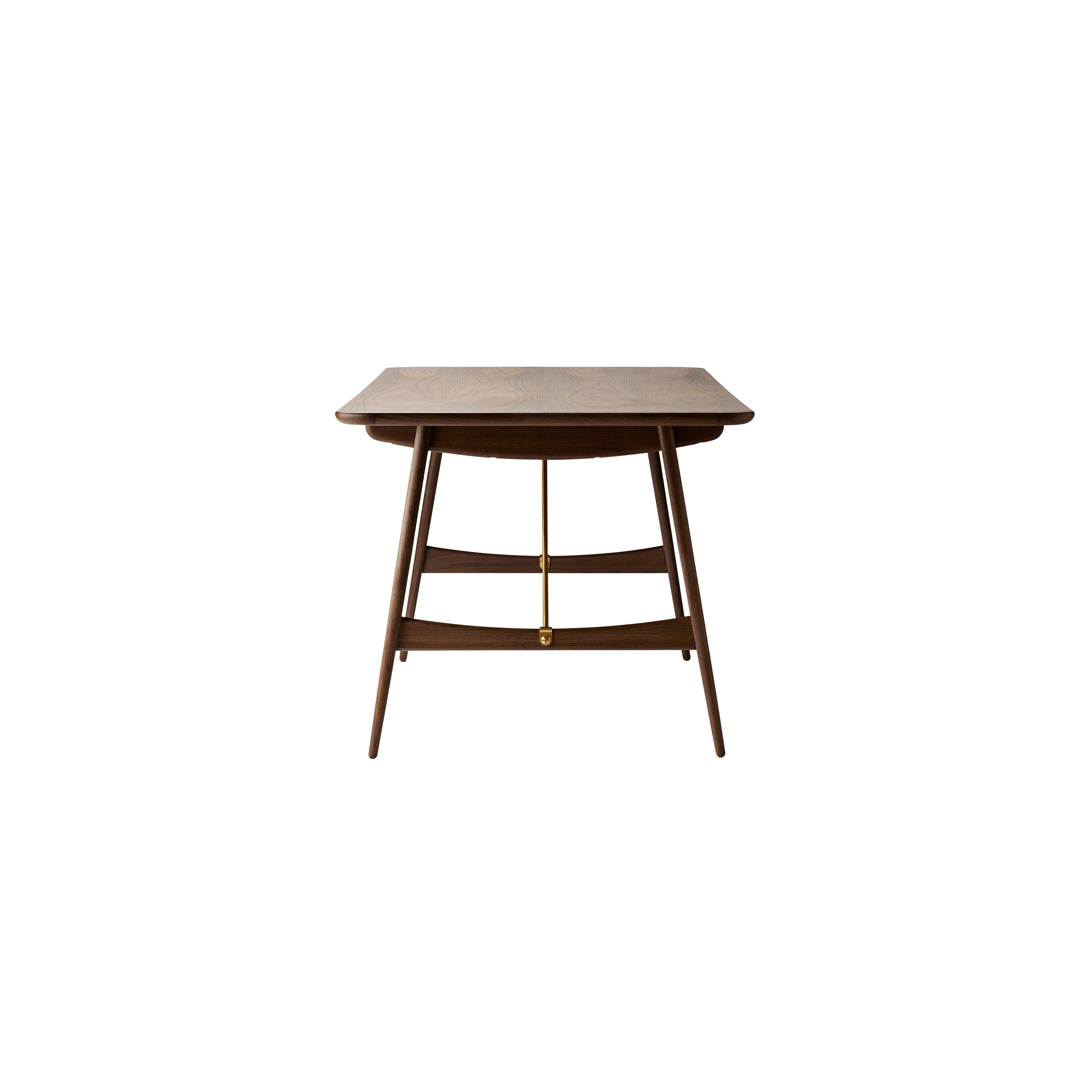 BM1160 Hunting Table: Oiled Walnut + Brass