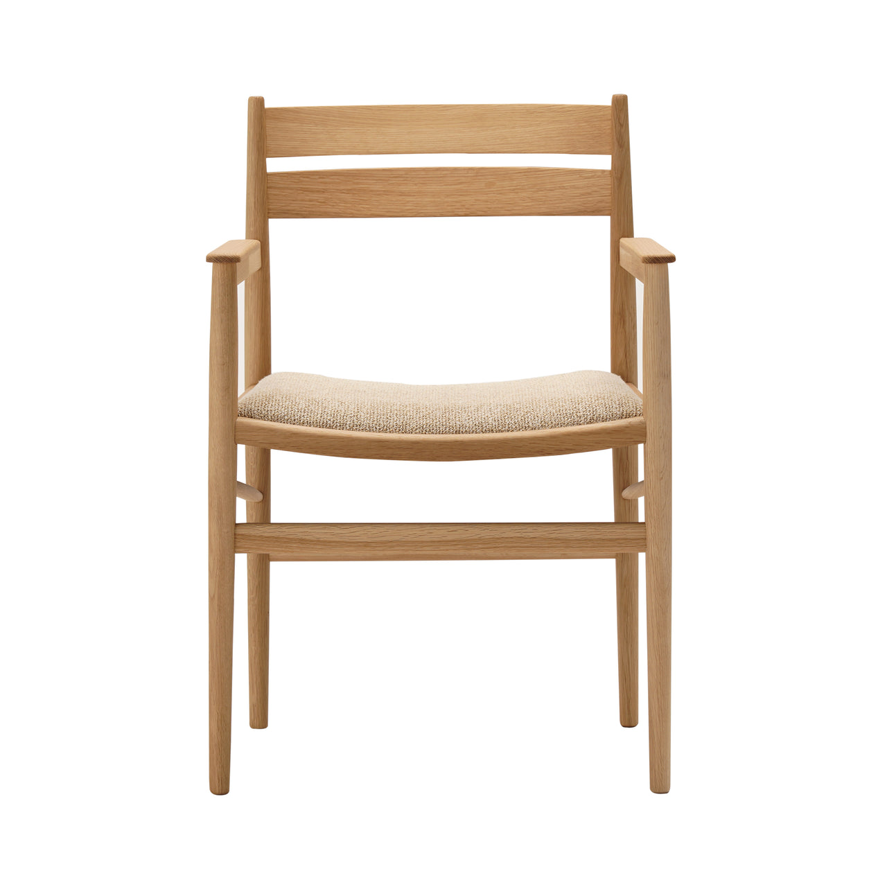 Hiroo Dining Chair N-DC04: Upholstered: Pure Oak