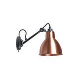 Lampe Gras N° 104 Wall Lamp: Copper + With Switch