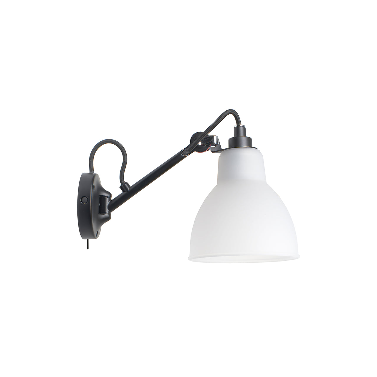 Lampe Gras N° 104 Wall Lamp: Polycarbonate + With Switch