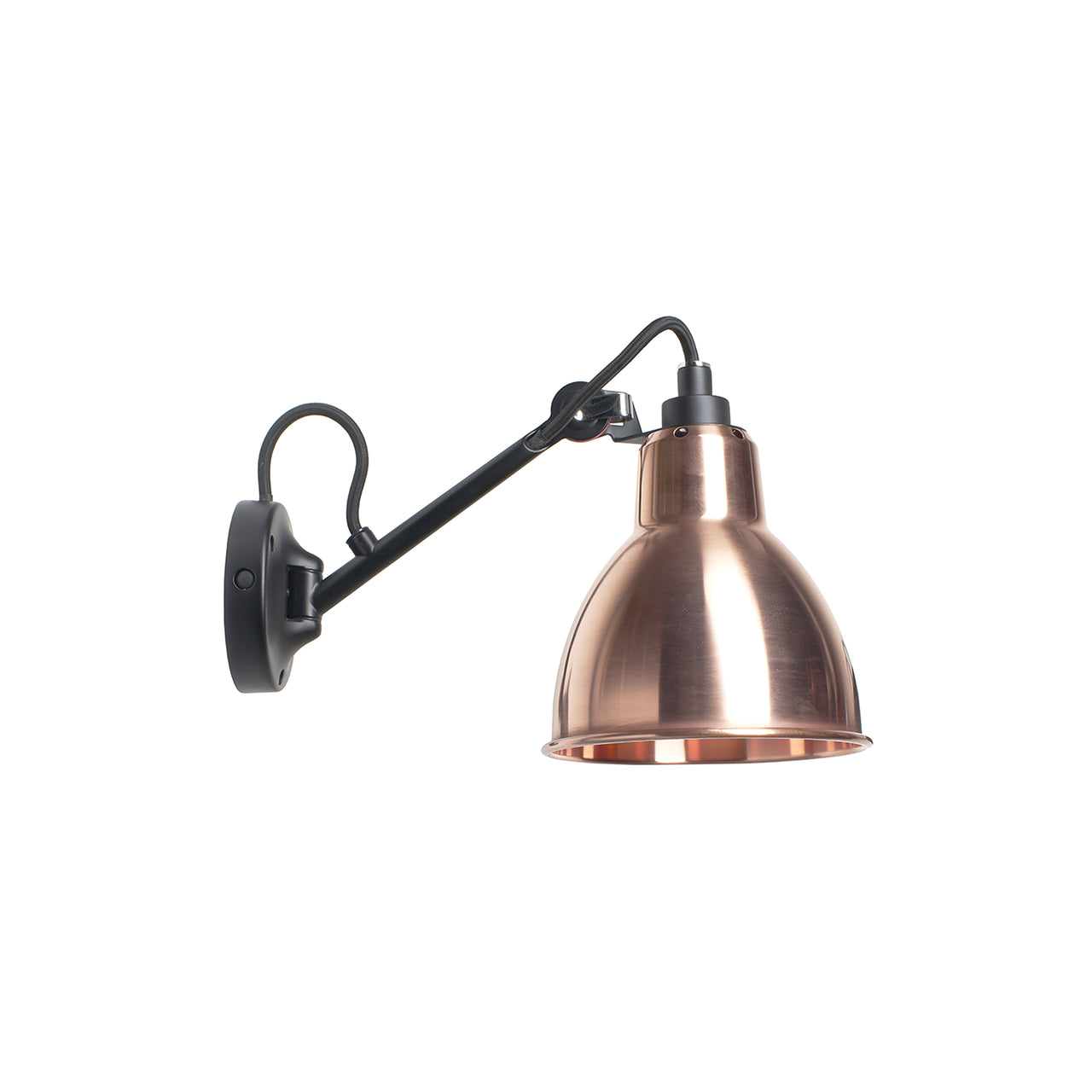 Lampe Gras N° 104 Wall Lamp: Raw Copper + Without Switch