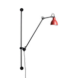 Lampe Gras N°214 Lamp: Red + Round