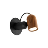 Onfa Wall Lamp: Walnut + Graphite