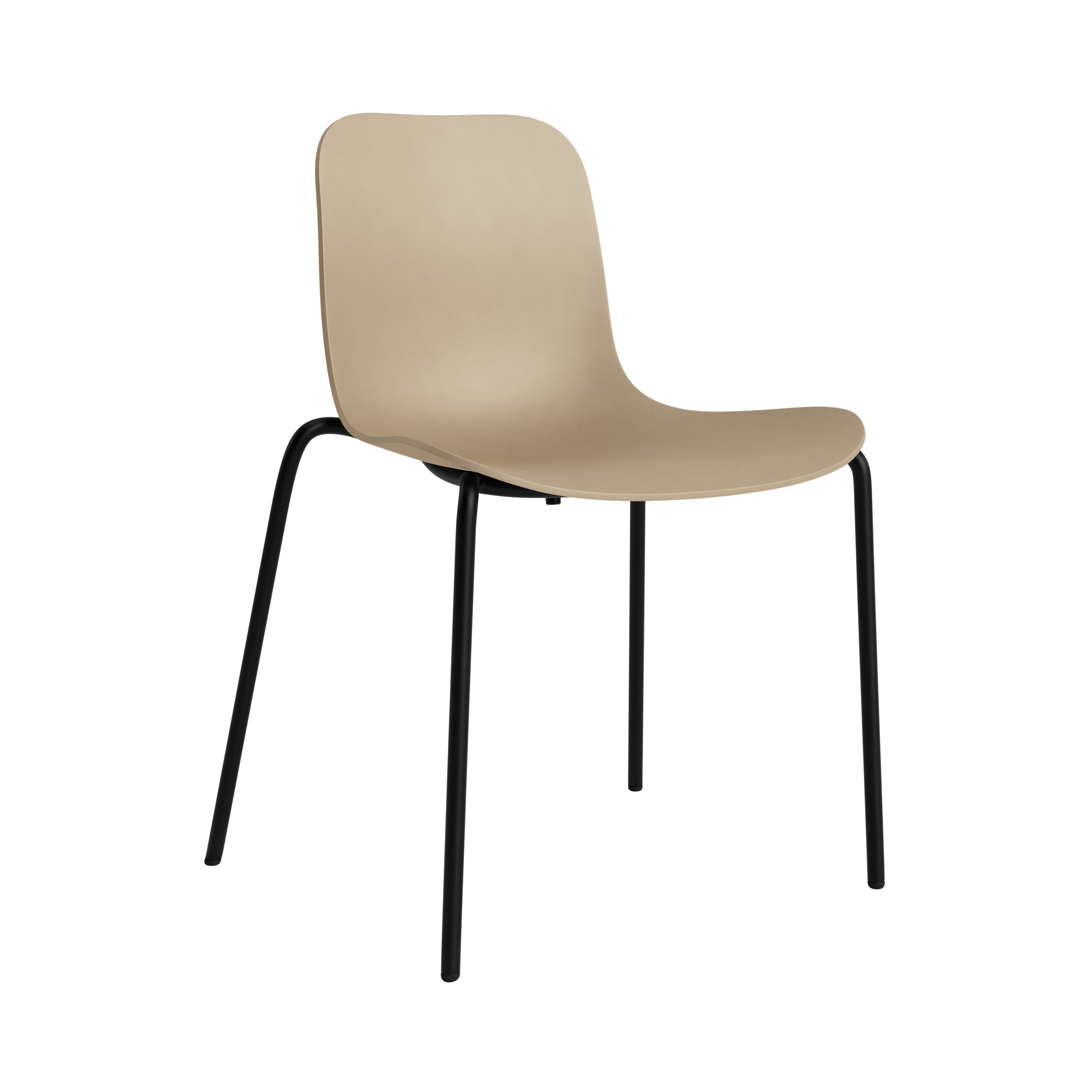 Langue Chair: Black + Ecru