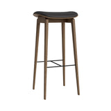 NY11 Bar + Counter Stool: Seat Upholstered + Bar + Light Smoked Oak