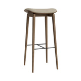 NY11 Bar + Counter Stool: Seat Upholstered + Bar + Light Smoked Oak