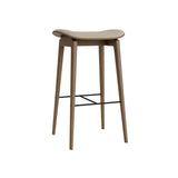 NY11 Bar + Counter Stool: Seat Upholstered + Counter + Light Smoked Oak