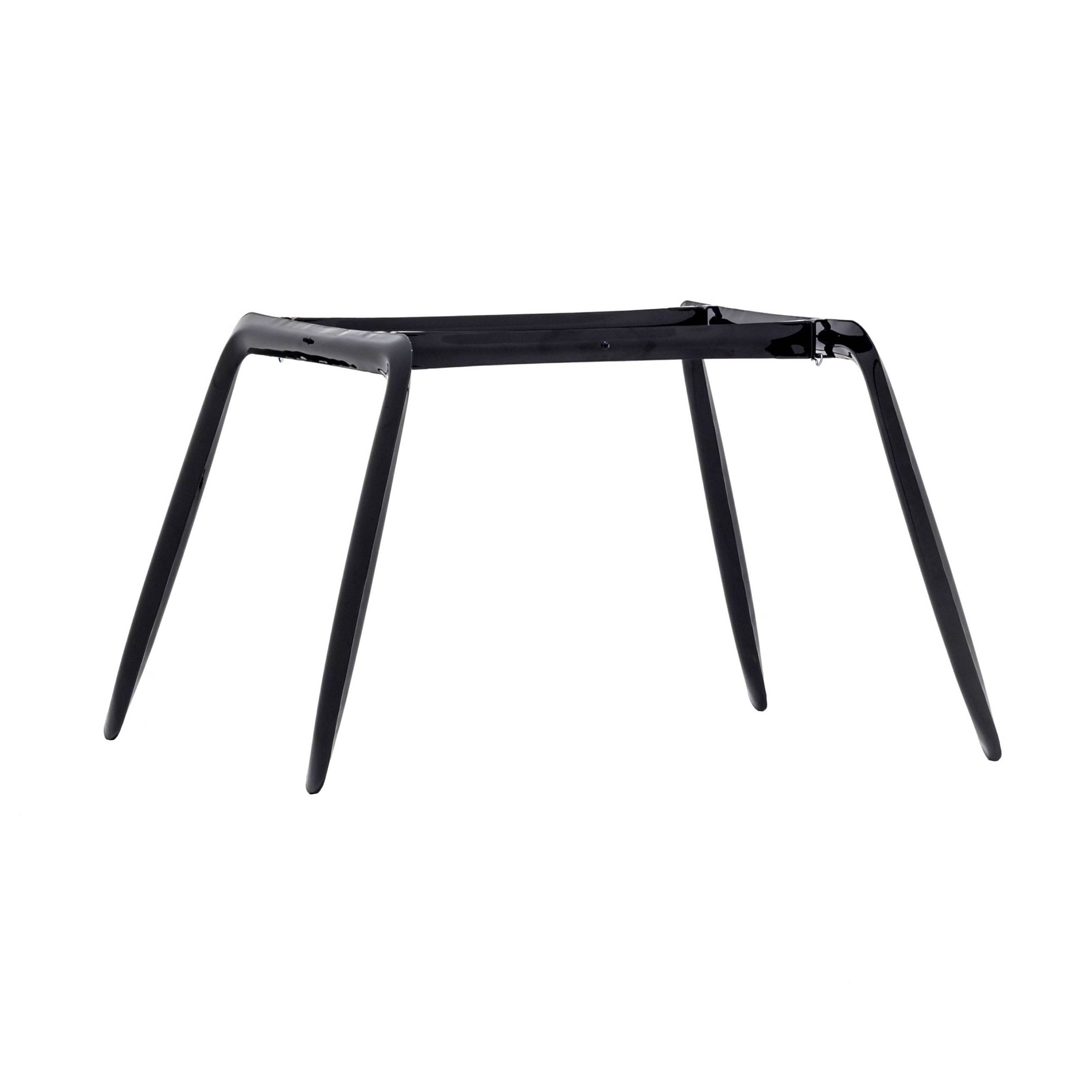 Koziol Table Frame: Black Glossy Matt Steel