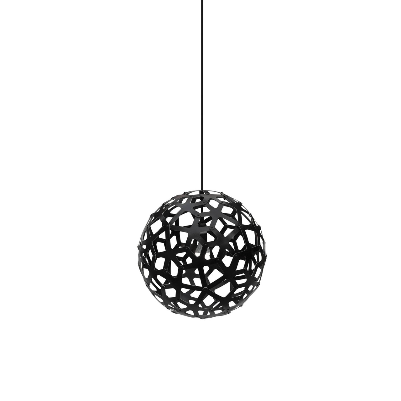 Coral Pendant Light: Extra Small + Black + Black