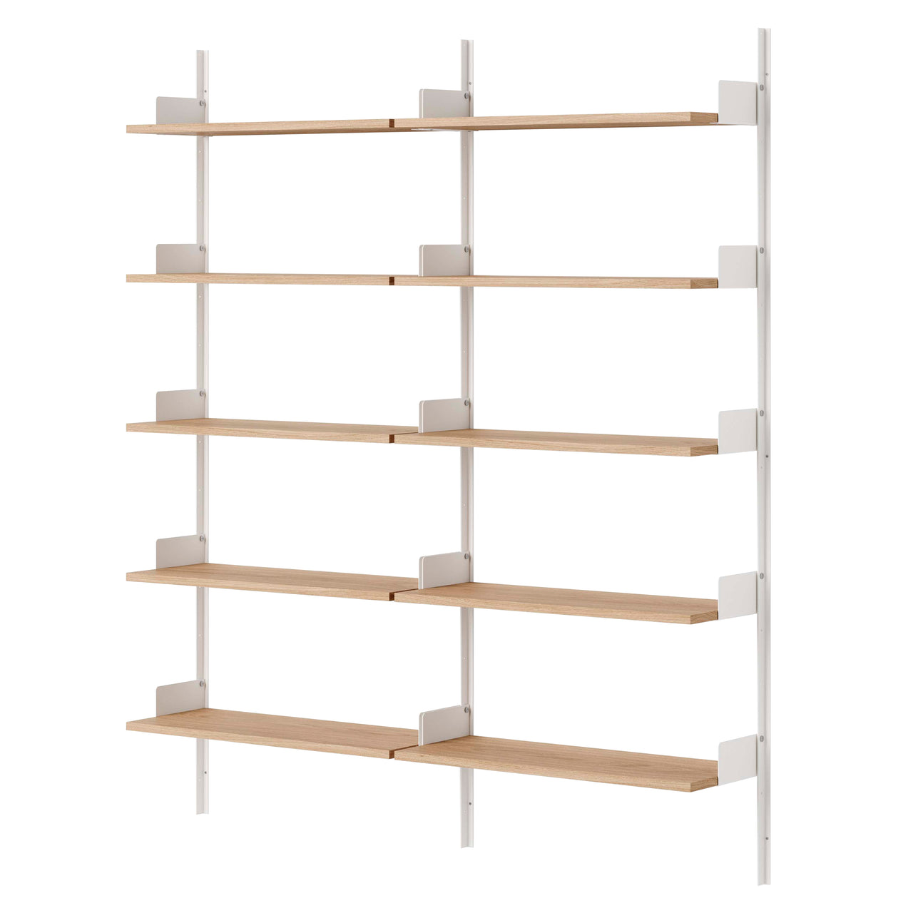 New Works Library Shelf: Oak + White