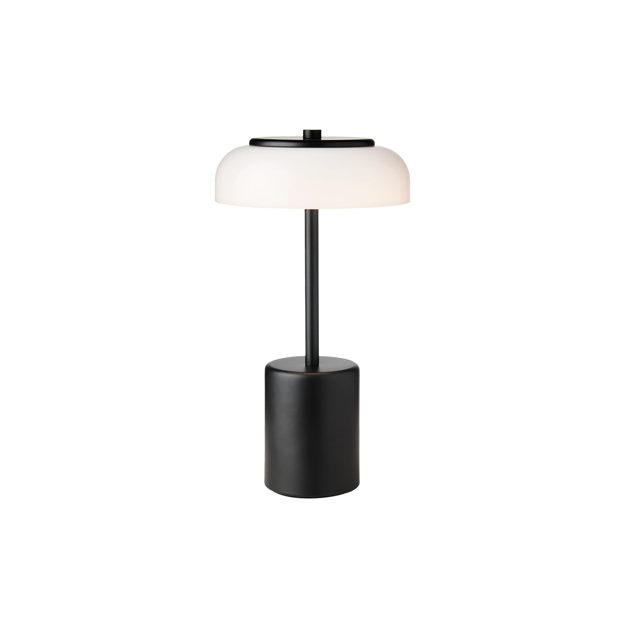 Blossi Mini Table Lamp: 1 + Black + Opal