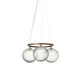 Miira 3 Circular Pendant: Dark Bronze + Optic Clear