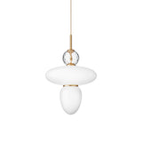 Rizzatto 43 Pendant Lamp: Satin Brass + Gold