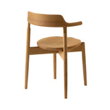 Tsubura Semi Armchair: White Oak