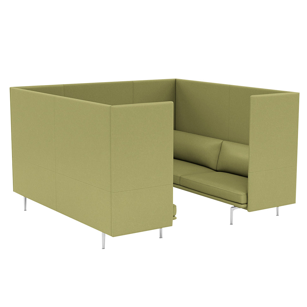 Outline Highback Cabin 3-Seater: Large + Low + Aluminum