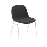 Fiber Side Chair: A-Base with Linking Device & Felt Glides + Recycled Shell + Upholstered