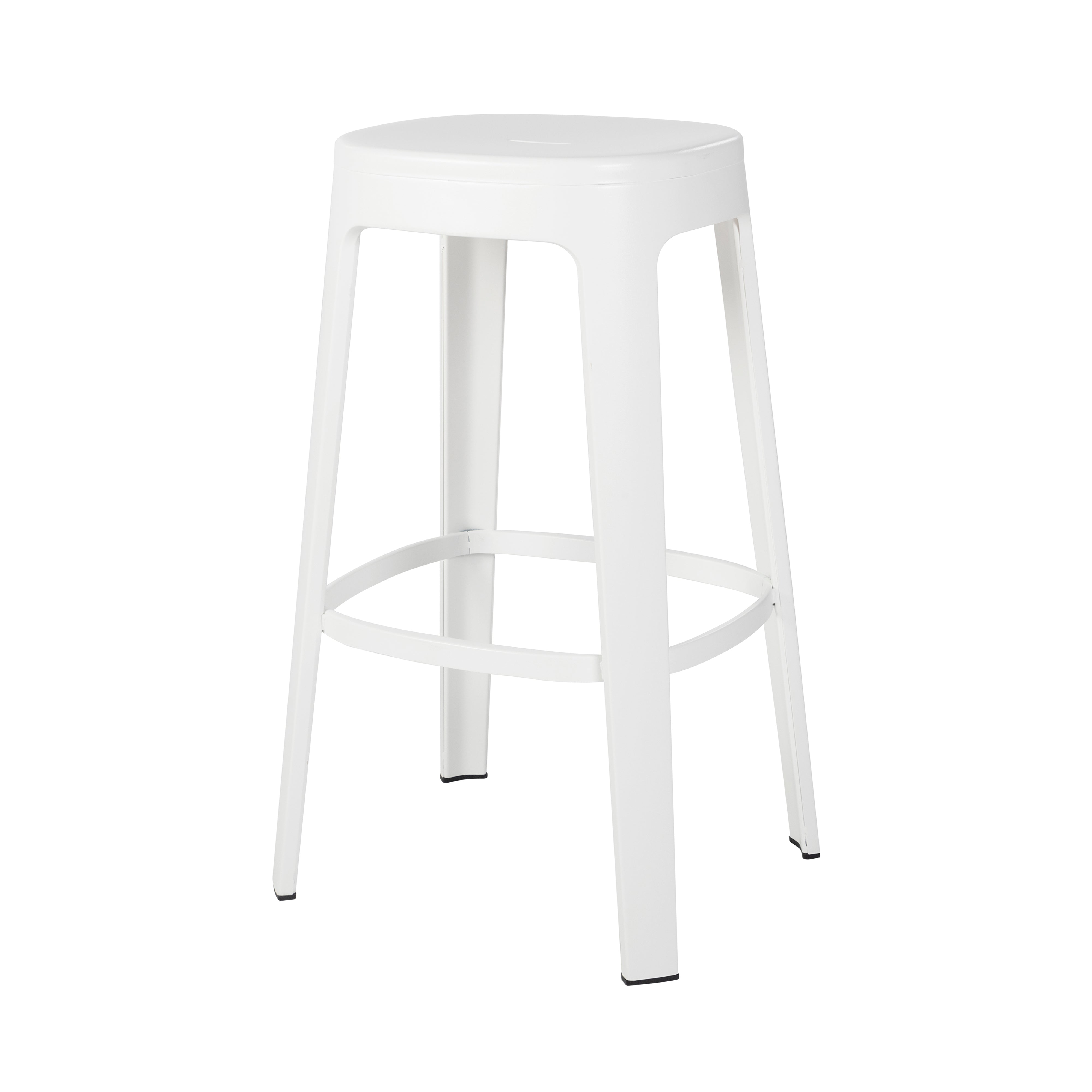 Ombra Bar + Counter Stool: Stacking + Bar + White