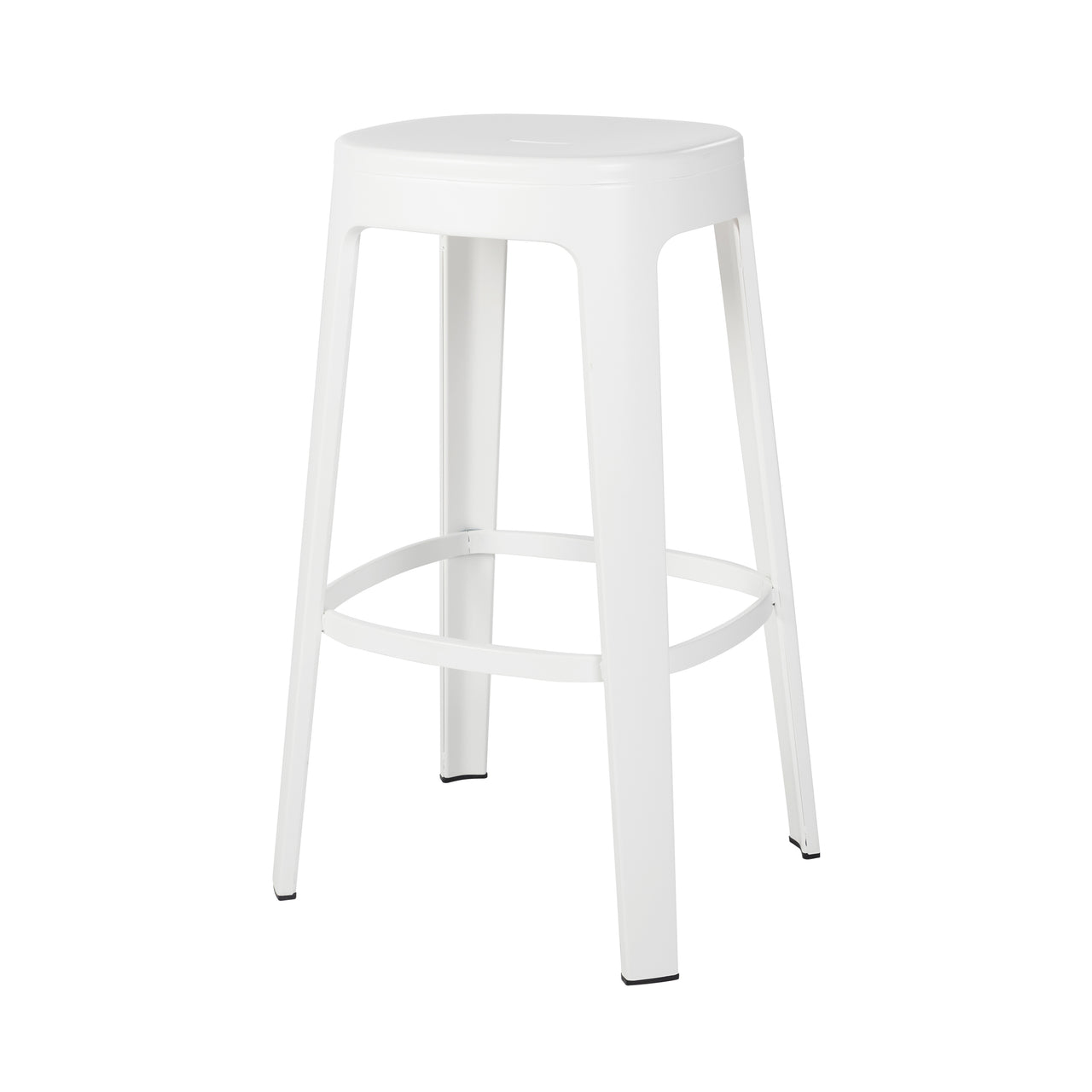 Ombra Bar + Counter Stool: Stacking + Bar + White