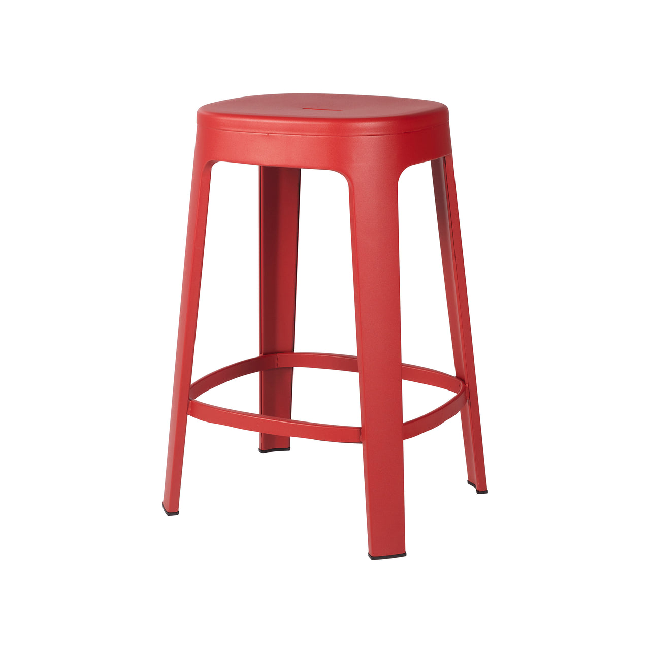 Ombra Bar + Counter Stool: Stacking + Counter + Red