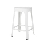 Ombra Bar + Counter Stool: Stacking + Counter + White