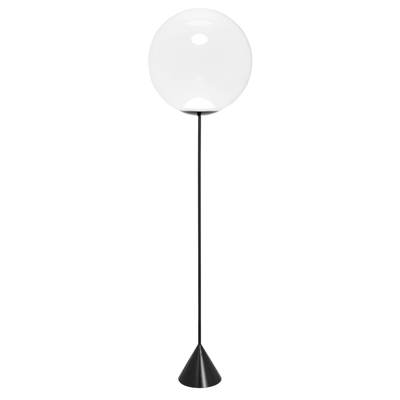 Globe Cone Slim Floor Light: Opal