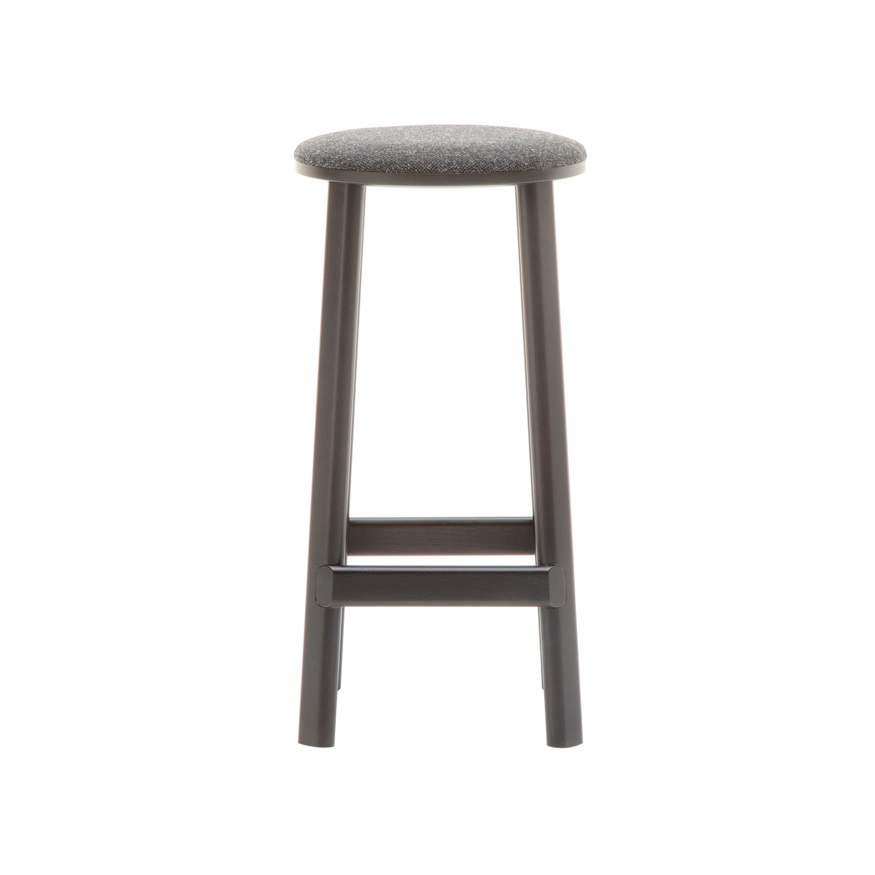 Archive Bar + Counter Stool with Seat Pad: Counter + Black + Greg Black