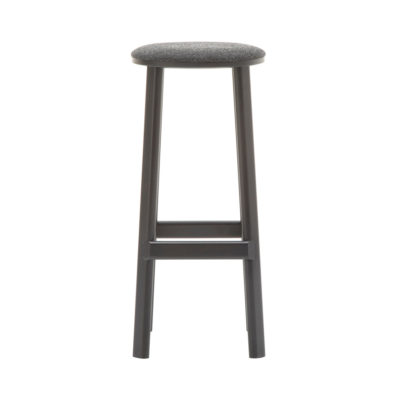 Archive Bar + Counter Stool with Seat Pad: Bar + Black + Greg Black