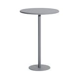 Week-End High Table: Round + Stone Grey