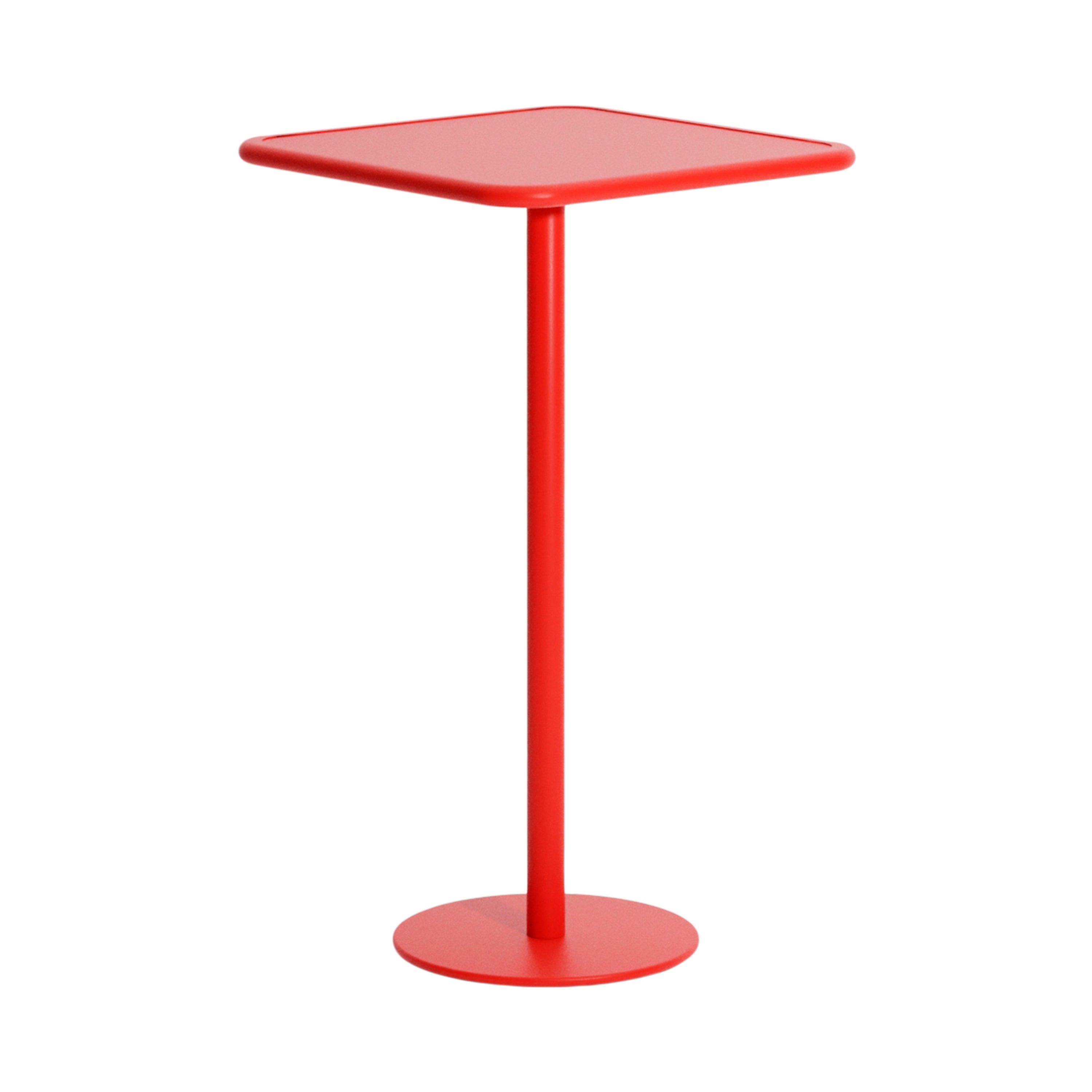 Week-End High Table: Square + Red